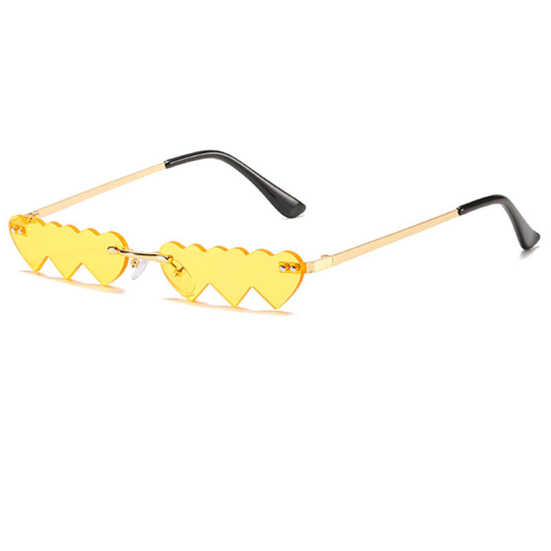 Wholesale Frameless Heart PC Sunglasses